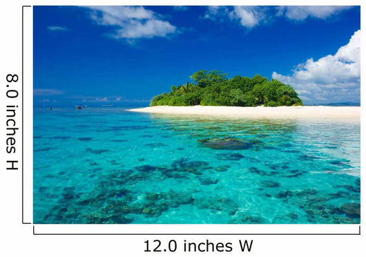 Tropical island vacation paradise Wall Mural