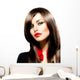 Fashion Woman Portrait. Stylish Model. Beauty Makeup Wall Decal