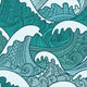 Sea Seamless Pattern Wall Decal