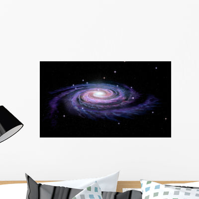 Spiral Galaxy Milky Way shown on a wall