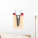 Dental implant in jaw bone Wall Decal