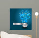 Creative Light Bulb with Wall Mural