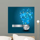 Creative Light Bulb with Wall Mural