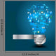 Creative Light Bulb with Wall Mural