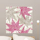 Maple leaves seamless background Wall Mural