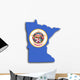 Map Minnesota Wall Mural