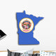 Map Minnesota Wall Mural