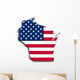 Map Wisconsin Wall Mural
