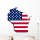 Map Wisconsin Wall Mural