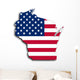 Map Wisconsin Wall Mural