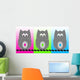 Three Owls Wall Mural