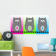 Three Owls Wall Mural