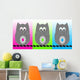 Three Owls Wall Mural