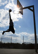 Basketball Player Dunk Silhouette