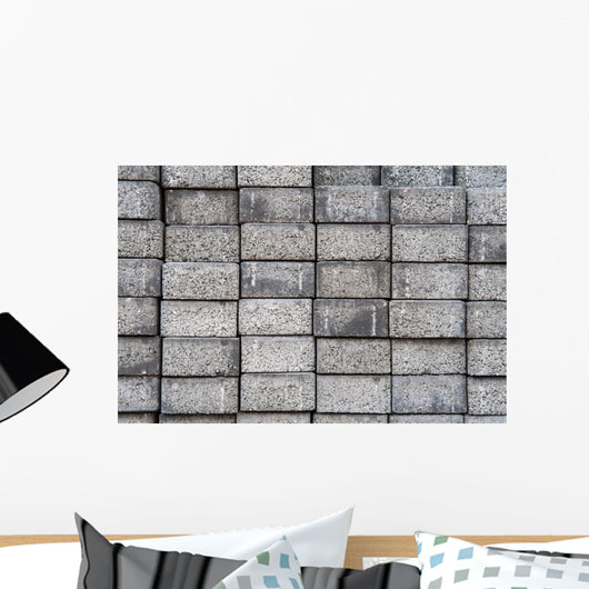 Gray Square Pavement Cement