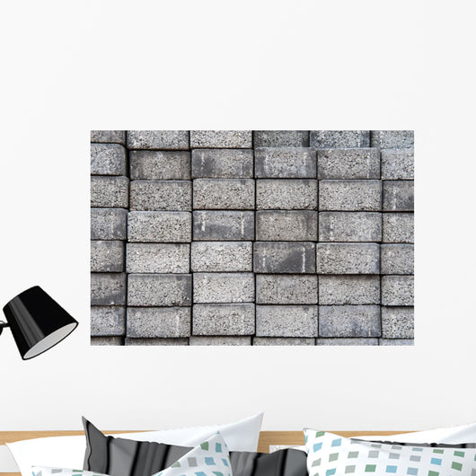 Gray Square Pavement Cement