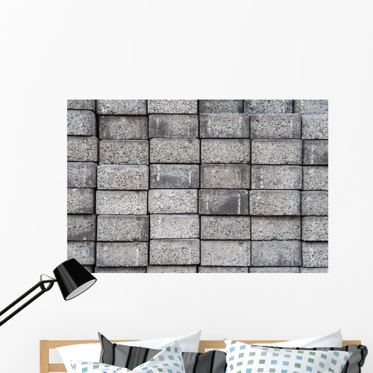 Gray Square Pavement Cement