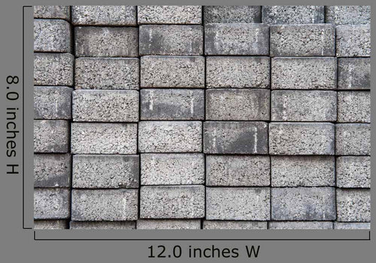 Gray Square Pavement Cement