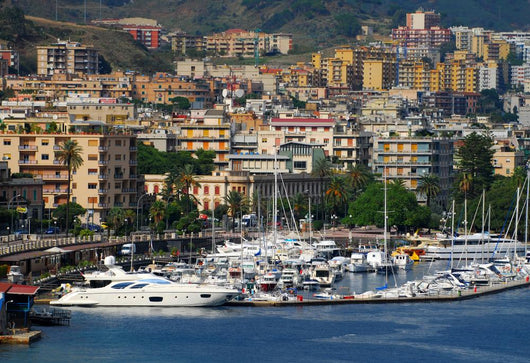 Waterfront marina in Messica Sicily Wall Mural