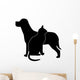 Dog and Cat Silhouette Wall Decal
