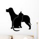 Dog and Cat Silhouette Wall Decal