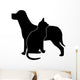 Dog and Cat Silhouette Wall Decal