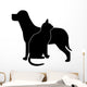 Dog and Cat Silhouette Wall Decal