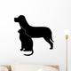 Dog and Cat Silhouette Wall Decal
