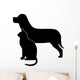 Dog and Cat Silhouette Wall Decal