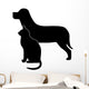 Dog and Cat Silhouette Wall Decal