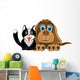 Dog and Cat White Wall Decal