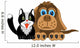 Dog and Cat White Wall Decal