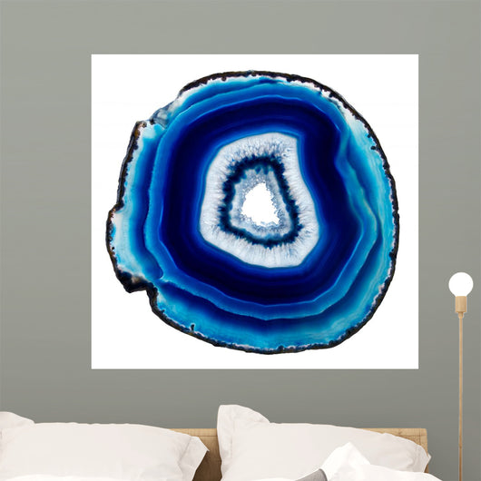 Slice of Blue Agate Crystal Wall Decal
