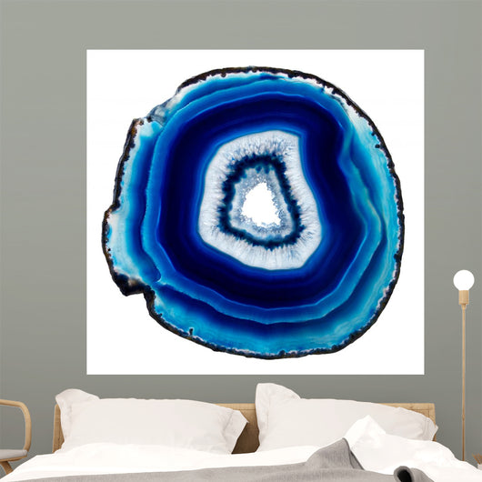 Slice of Blue Agate Crystal Wall Decal
