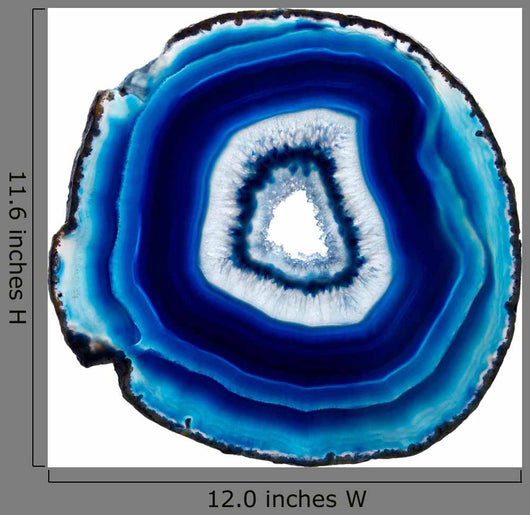 Slice of Blue Agate Crystal Wall Decal