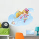 girl with dog Wall Decal