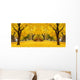 yellow maple leaves landscapes Wall Mural