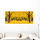 yellow maple leaves landscapes Wall Mural