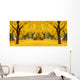 yellow maple leaves landscapes Wall Mural
