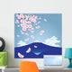Fuji Mountain Vector Wall Mural