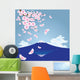 Fuji Mountain Vector Wall Mural