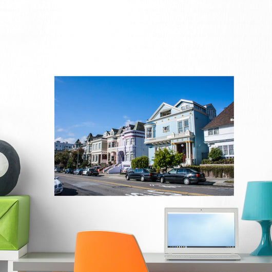 San Francisco Victorian Houses Wall Mural