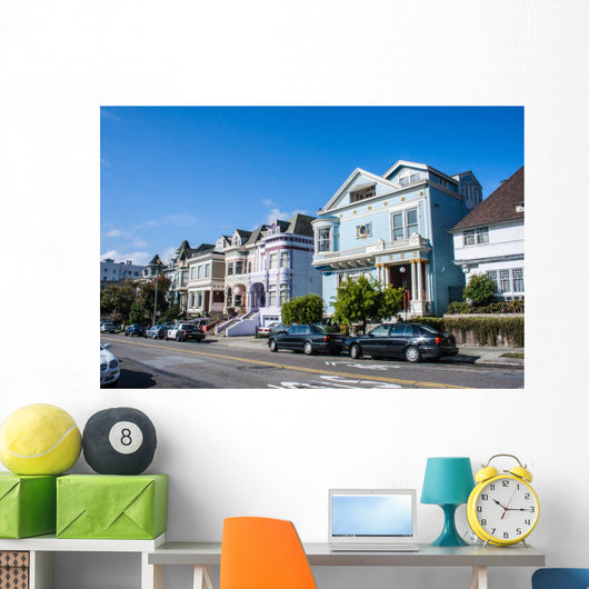 San Francisco Victorian Houses Wall Mural