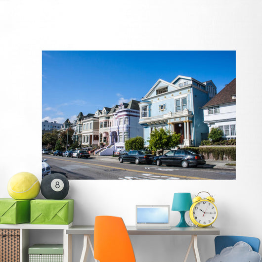 San Francisco Victorian Houses Wall Mural