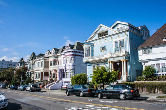 San Francisco Victorian Houses Wall Mural