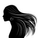 Woman Hair Style Silhouette