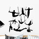 Silhouettes Gymnastics Rings Wall Decal