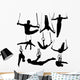 Silhouettes Gymnastics Rings Wall Decal
