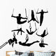 Silhouettes Gymnastics Rings Wall Decal