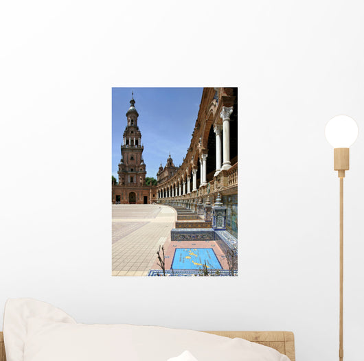 plaza de espana in seville, andalucia, spain Wall Mural